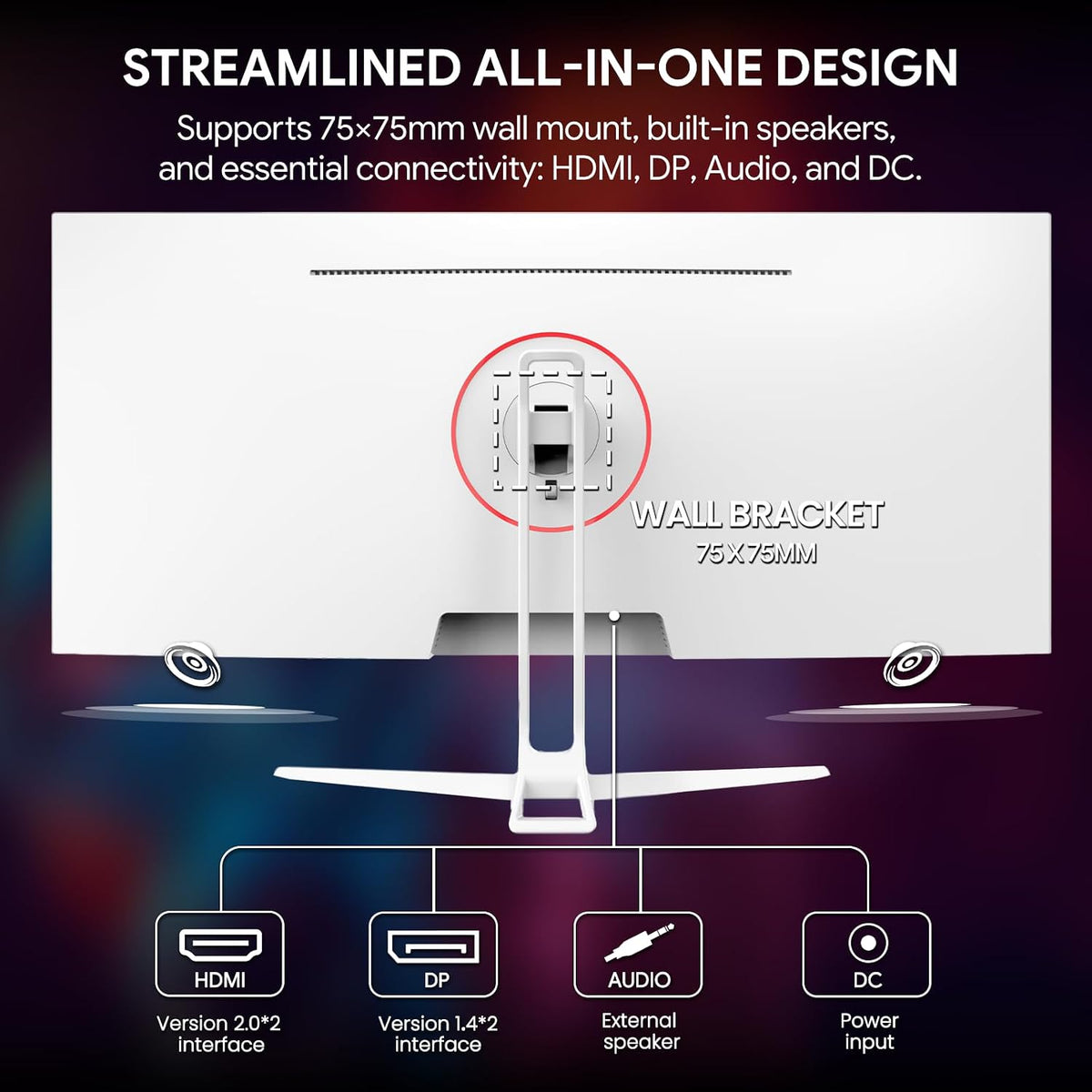 CRUA - Monitor de juegos ultraancho WQHD 165Hz IPS de 34 pulgadas,...