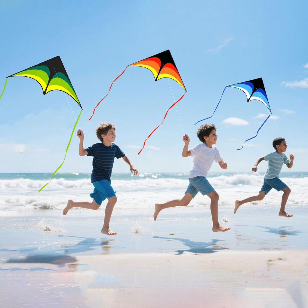Mint's Colorful Life - Cometa Delta para niños y adultos, cometa extremadamente fácil de volar, las mejores cometas para principiantes