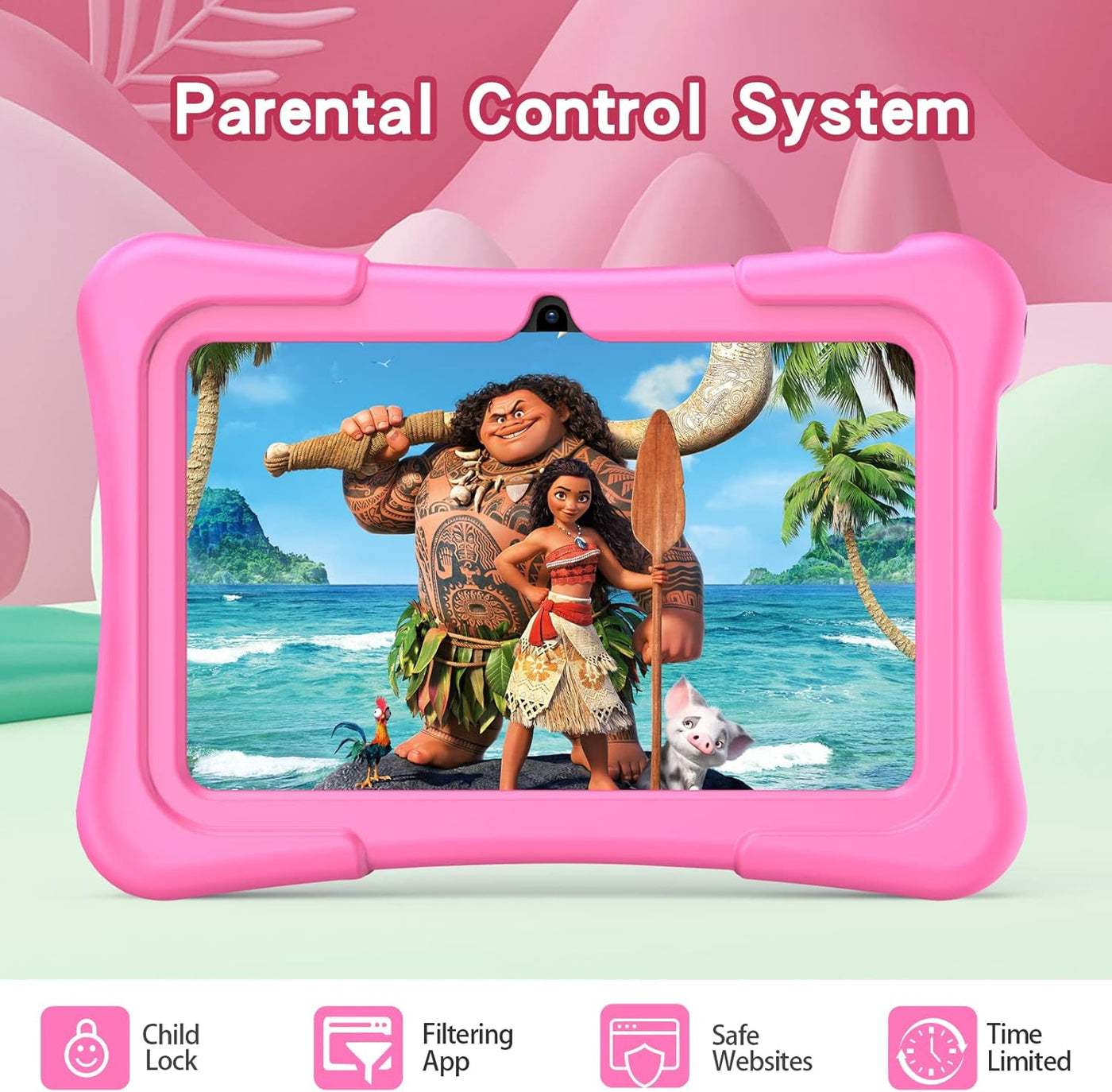 PRITOM Tablet de 7 pulgadas para niños con funda sólida, tabletas p...