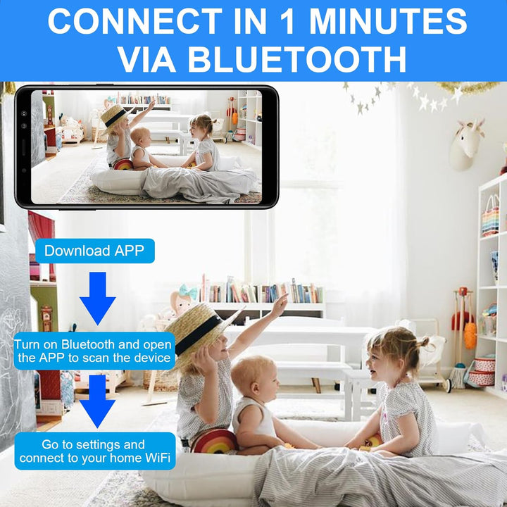 ZMDCAM Cámara Oculta Inalámbrica Mini Cámara WiFi 1080P HD