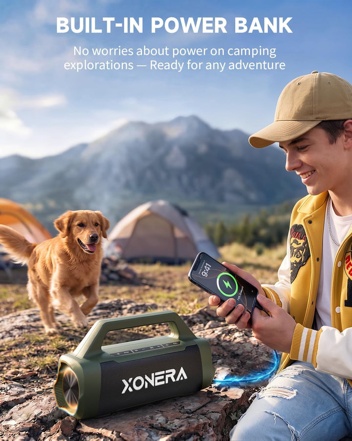 Xonera Altavoces Bluetooth inalámbricos, 80 W pico alto altavoz par...