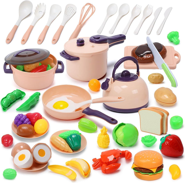 CUTE STONE - Juego de 51 piezas de accesorios de cocina en miniatur...