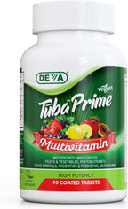DEVA Tuba Prime Multivitamínico vegano – Suplemento dietético de vitaminas y minerales, 90 unidades