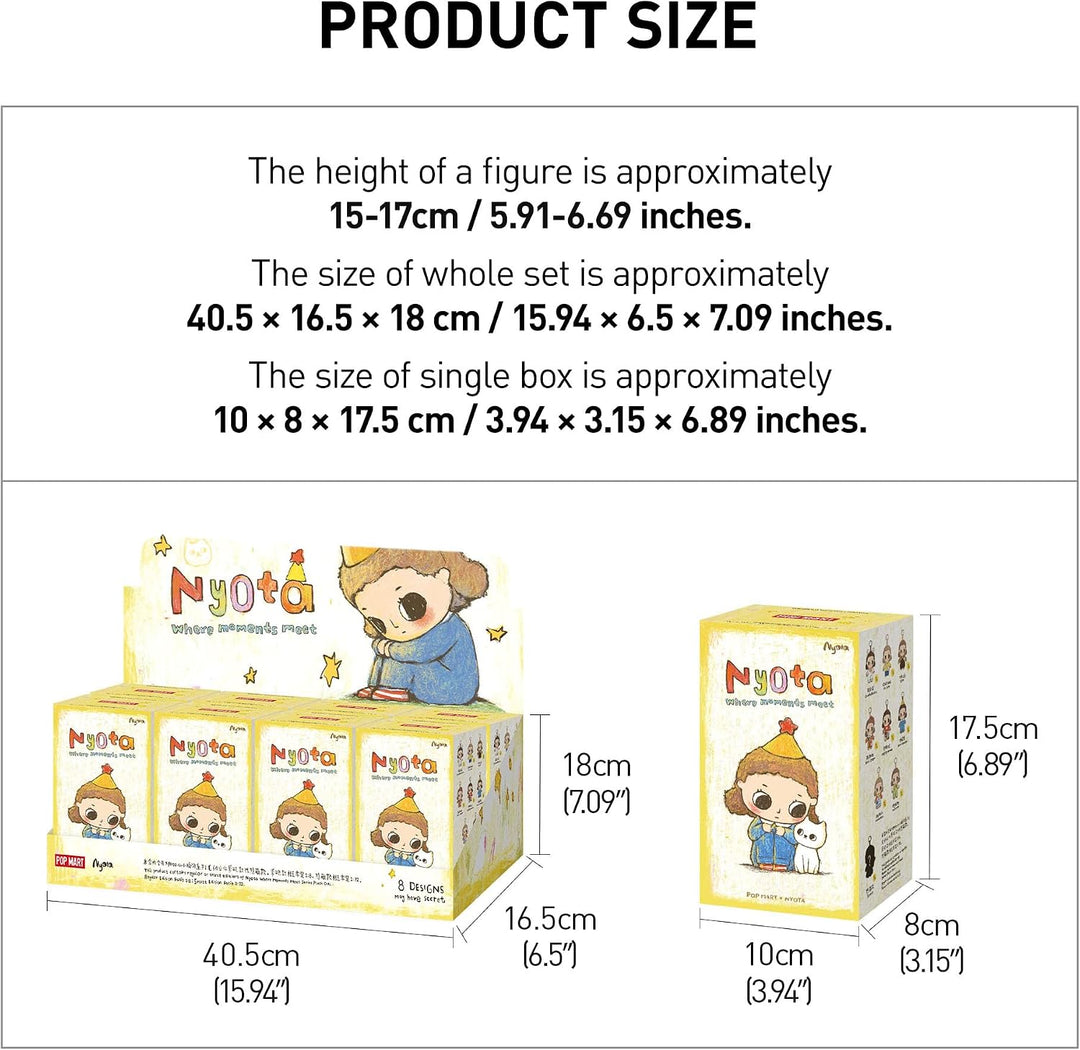 POP MART Nyota Where Moments Meet Series - Muñeco de peluche, caja...
