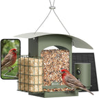 Comedero inteligente para aves Birdfy con cámara, comedero colgante solar