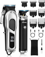 Ufree Cortapelos para hombres, juego de cortapelos y recortadoras p...