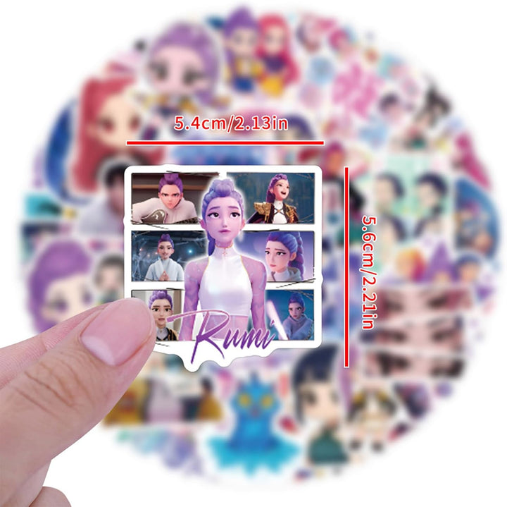 55 calcomanías de cazadores de películas demoníacas