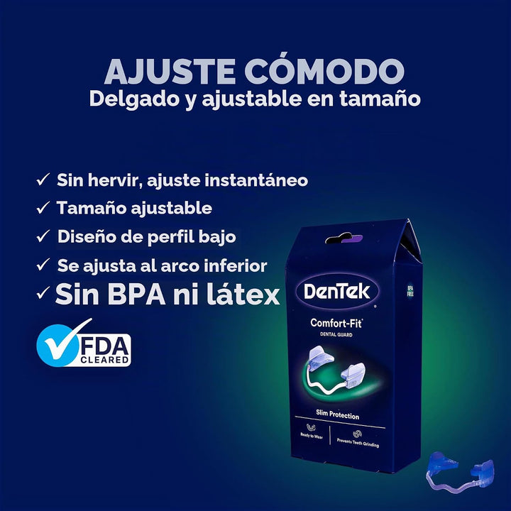 DenTek Protector dental Comfort-Fit para rechinar dientes durante l...