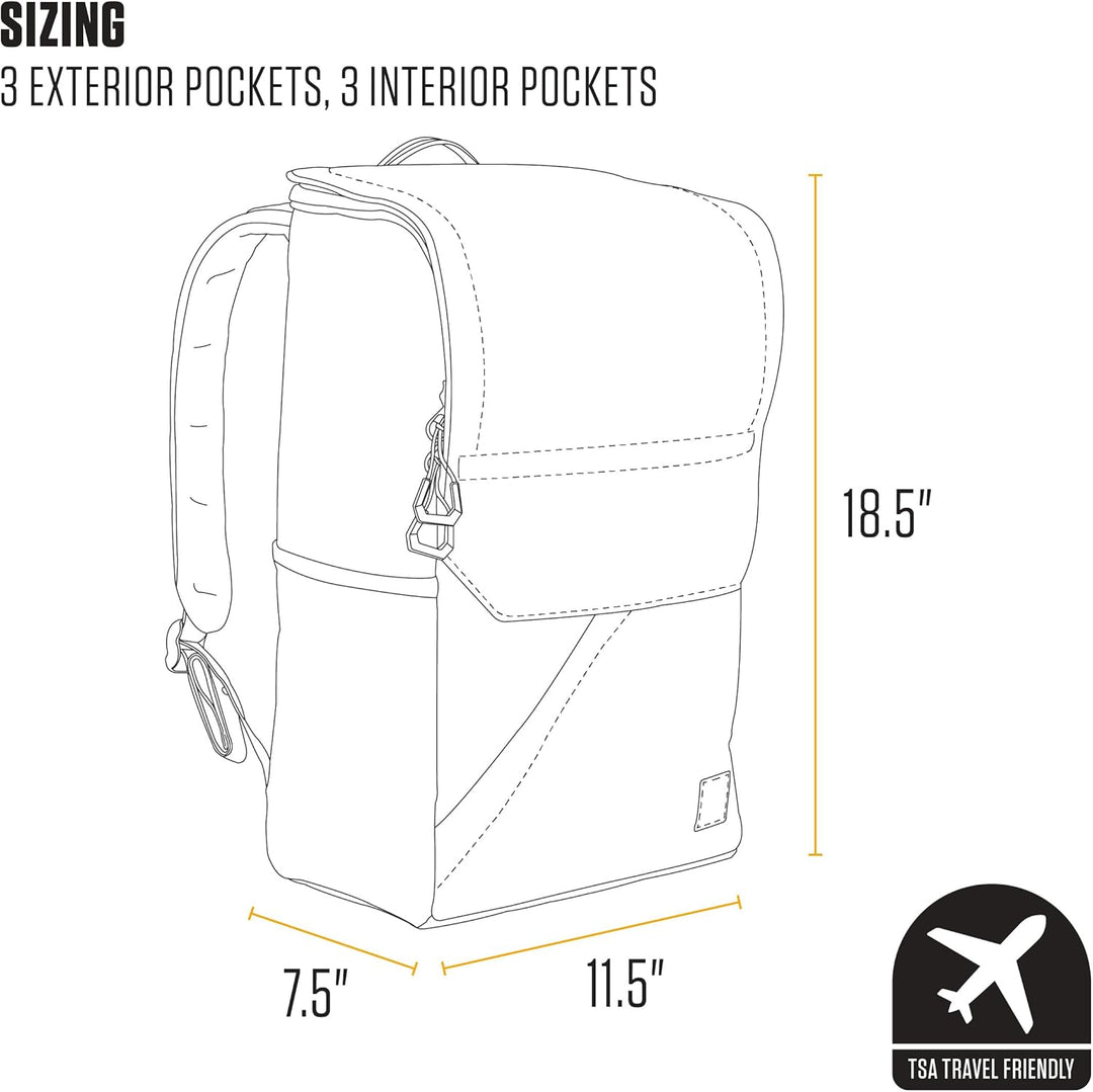 Carhartt Mochila de carga superior de 21 L, base de lona revestida...