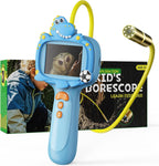 Cámara de boroscopio para niños con luz - Juguete educativo de ciencia STEM para niños de 4, 5, 6, 7, 8, 9, 10 años, niños y niñas, regalo de cumpleaños, cámara de serpiente para