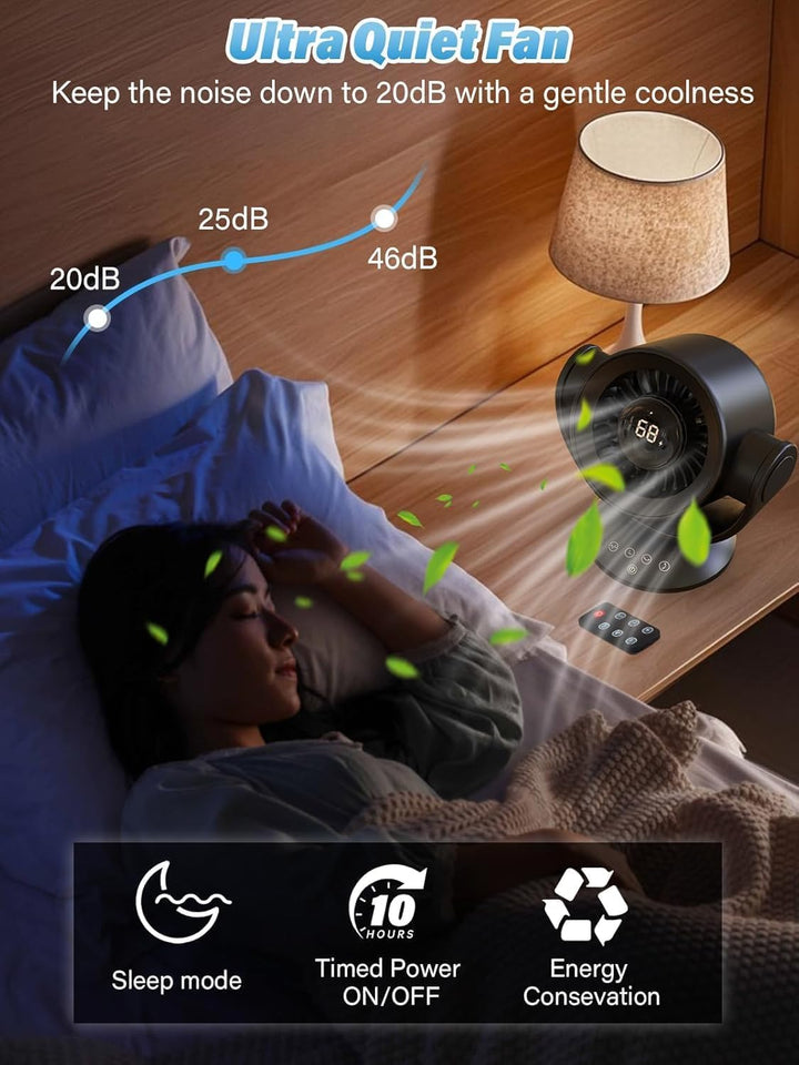 Ventilador para dormitorio, ventiladores de escritorio, ventilador...
