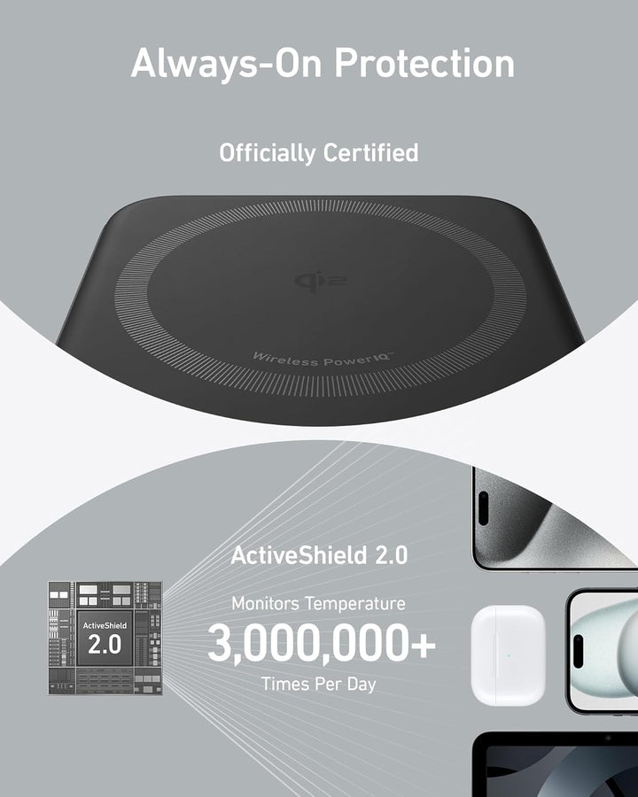 Anker MagGo Power Bank, Qi2 certificado 15 W cargador portátil ultr...