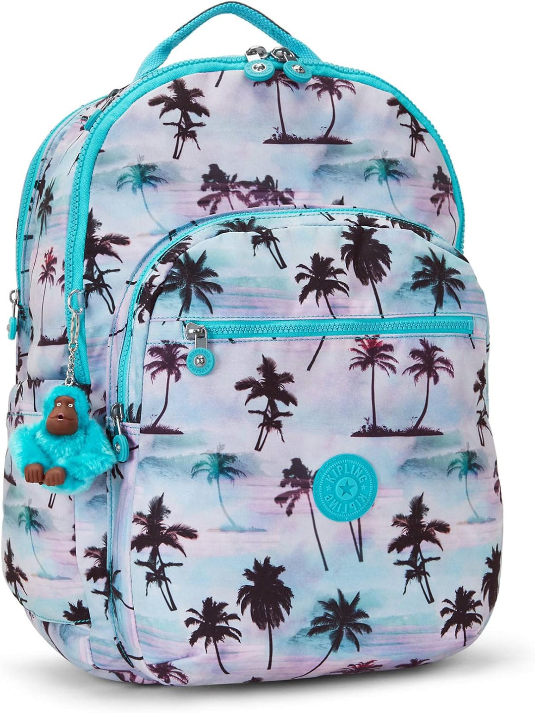 Kipling Seúl - Mochila extra grande para laptop con estampado de pa...