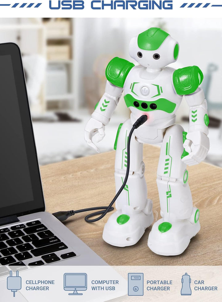 KingsDragon - Robot RC, juguetes para niños con gestos y detección,...