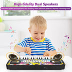 Teclado de piano para niños, piano para niños, teclados musicales de 37 teclas, pianos electrónicos con soporte para libro de música, juguetes musicales para niños pequeños, principiantes