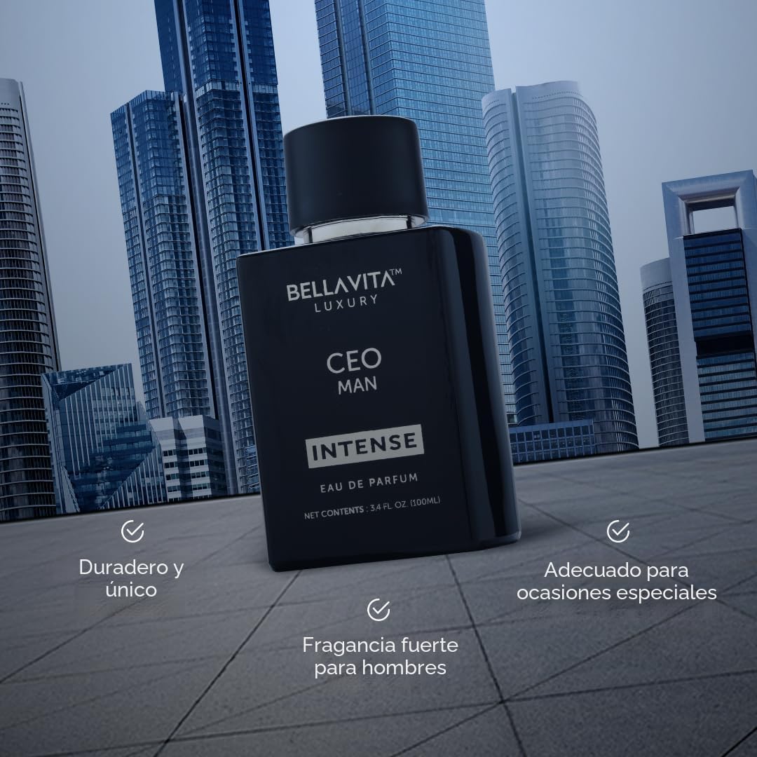 Bella Vita Luxury CEO Man INTENSE Eau De Perfume para Hombre (3.4 f...