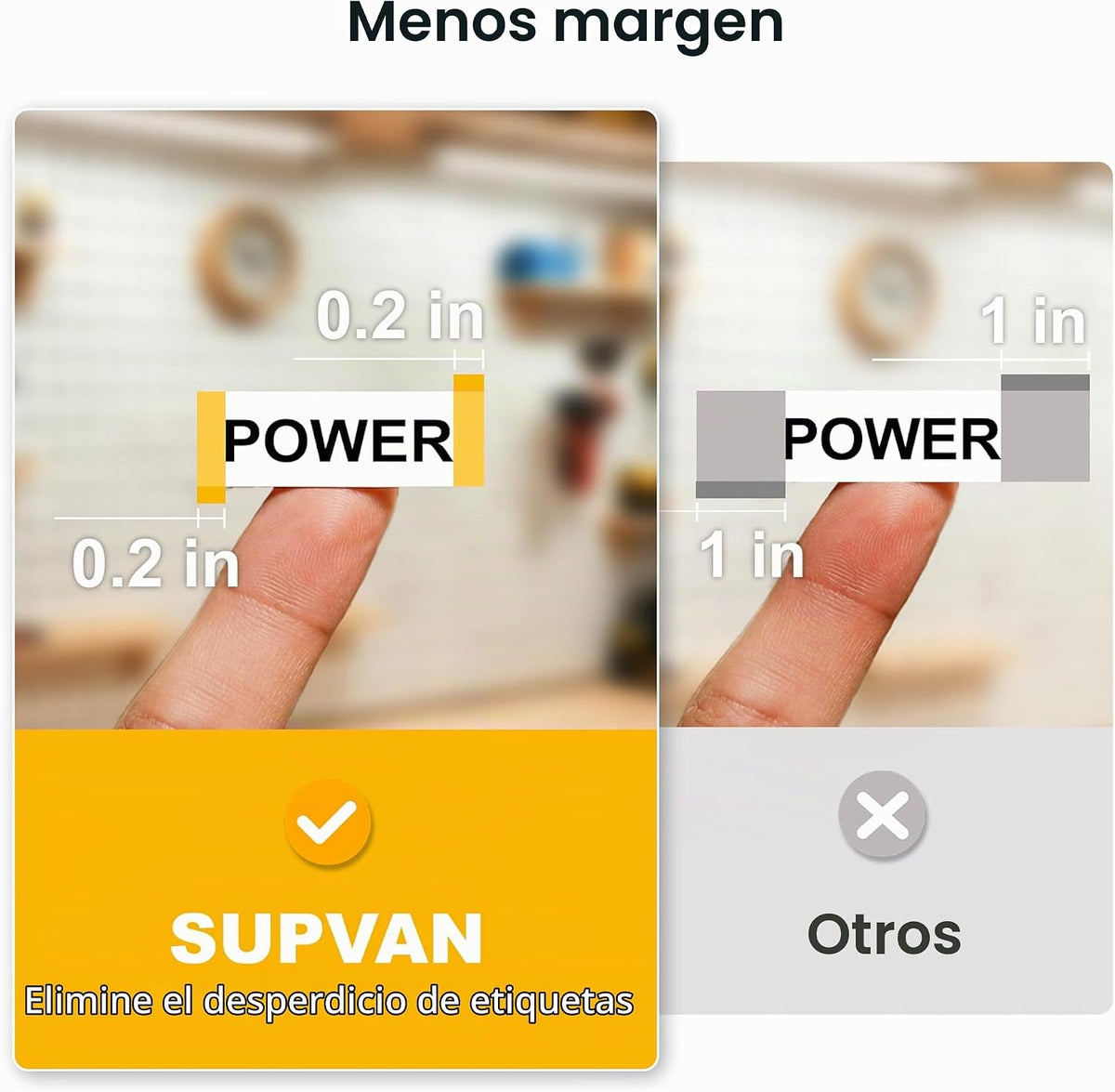 SUPVAN Máquina etiquetadora con teclado y Bluetooth G15M con tubo