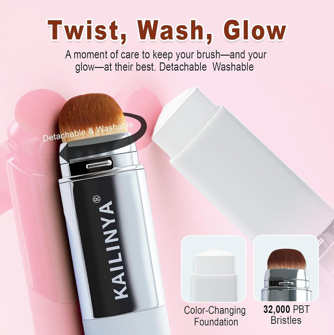 Base de maquillaje coreana que cambia de color 2 en 1, resistente a...