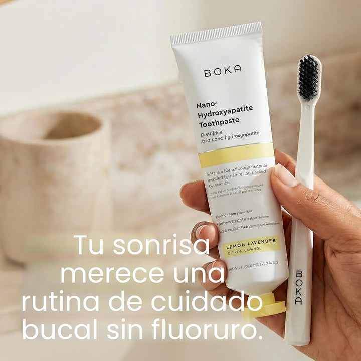 Boka Pasta de dientes sin flúor, pasta de dientes nano hidroxiapati...
