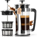 Espro cafetera con prensa P5 – 32 onzas, de vidrio y acero inoxidable, FFP, Empaque original, Vidrio/Acero inoxidable