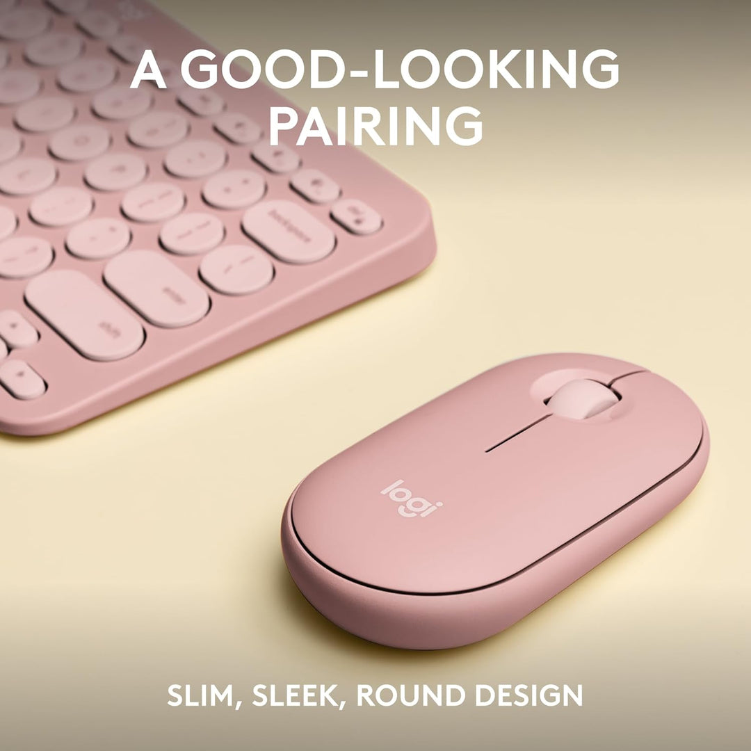 Logitech Pebble 2 Combo, teclado y mouse inalámbricos, silencioso y...