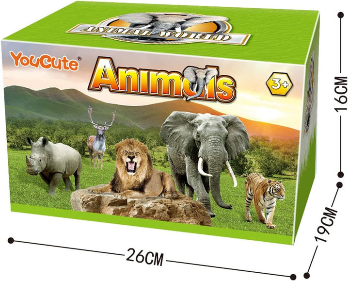 YouCute 15 juguetes de animales para niños, animales realistas de s...