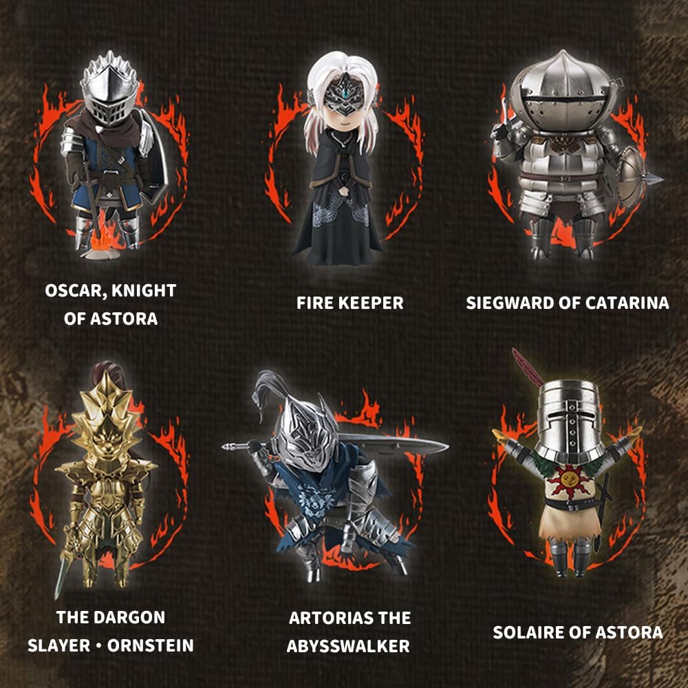 BEEMAI Firelink DkSouls Series 1 - Figuras de caja ciega, diseño aleatorio, lindas figuras coleccionables, juguetes coleccionables, regalos de cumpleaños