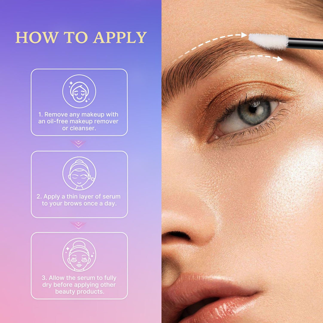 VieBeauti Suero de crecimiento de cejas: suero de cejas para hacer...
