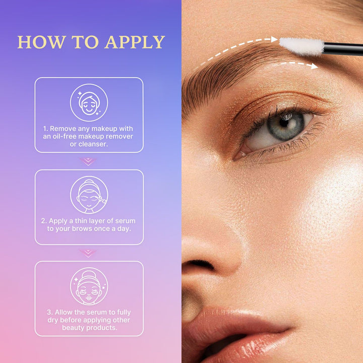 VieBeauti Suero de crecimiento de cejas: suero de cejas para hacer...