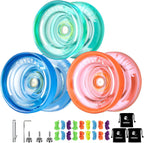 MAGICYOYO K2 - Yoyo profesional de cristal, paquete de 3, Yoyo sensible