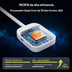 Último Smart TV Stick Android 14.0 2026 4K @60fps Ultra HD TV Stick Android Box 2GB RAM 16GB ROM RK3518 procesador Dual WiFi 6 2.4G/5G BT5 HDR10+ USB2.0 HDMI 2.0 con control remoto por voz Bluetooth