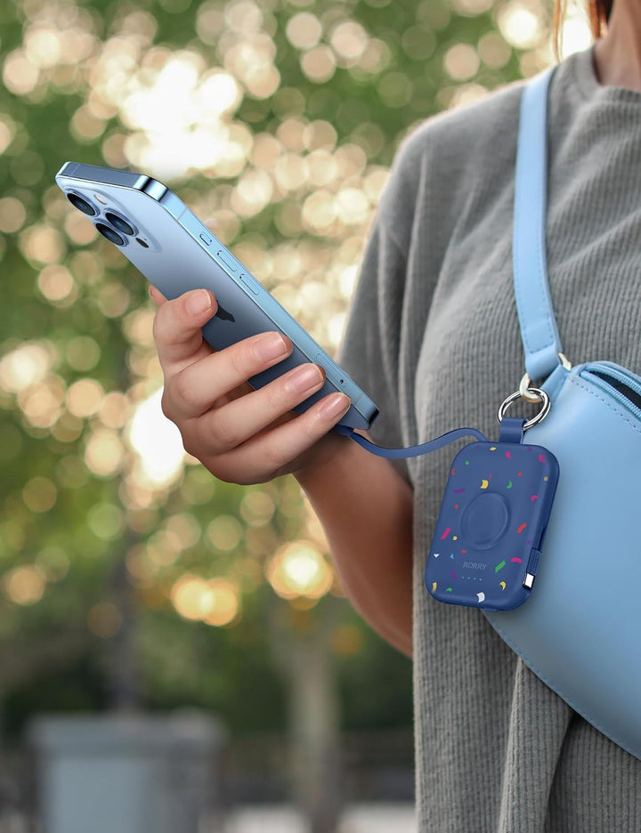 RORRY Cargador portátil, batería externa portátil de 5000 mAh con c...