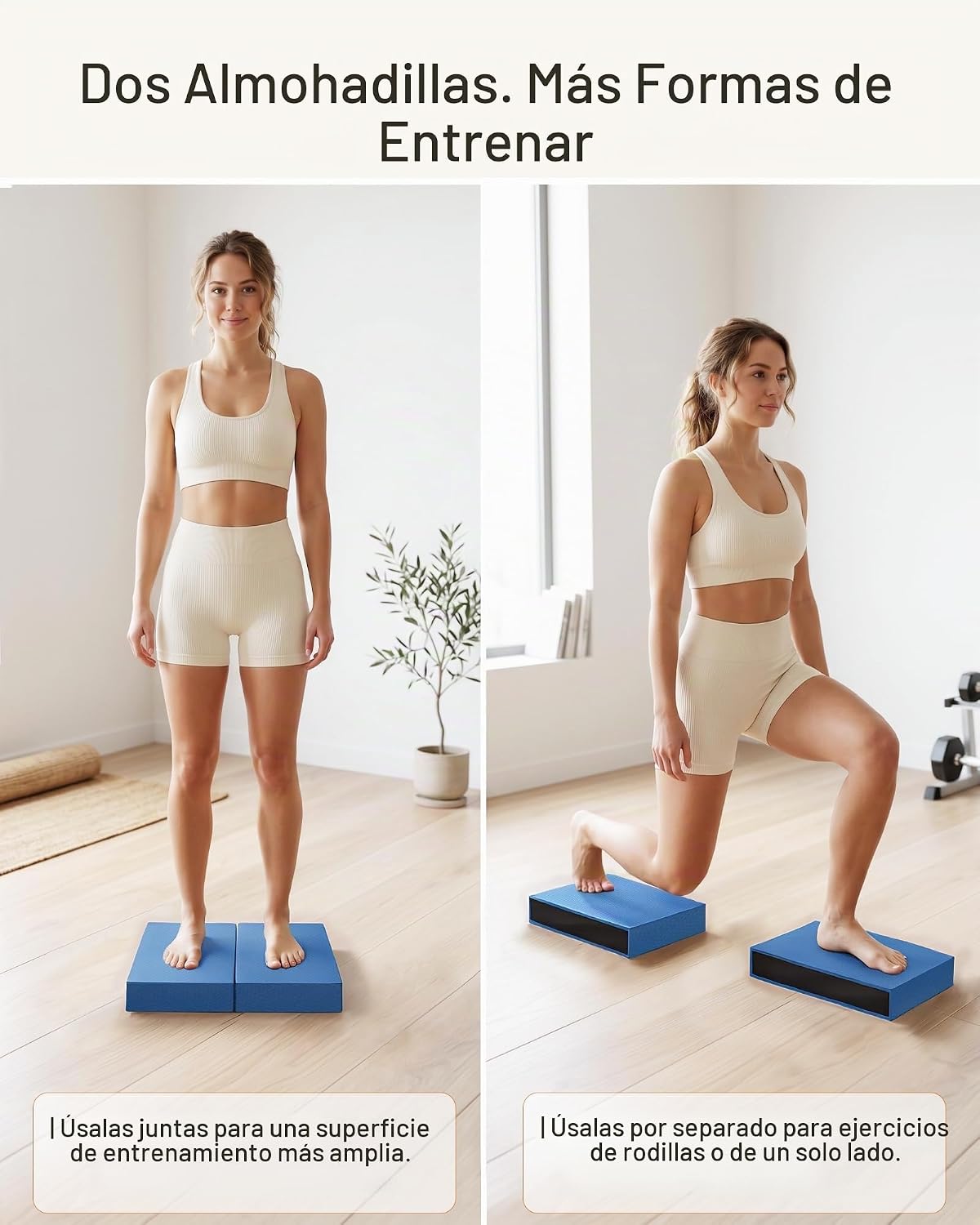 StrongTek Almohadilla de Equilibrio de Espuma 2 en 1 y Almohadilla para Arrodillarse, tamaños 15.8 o 19 in