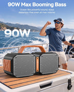 Altavoz Bluetooth para exteriores, pico de 90 W, 35 H