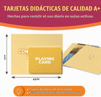 299 tarjetas flash de construcción de vocabulario, tarjetas de fotos educativas para el hogar, materiales de terapia del habla, materiales de enseñanza de ESL incluye emociones, elementos que van