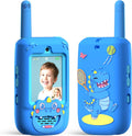 Walkie Talkies de video para niños, paquete de 2 recargables con cámara HD