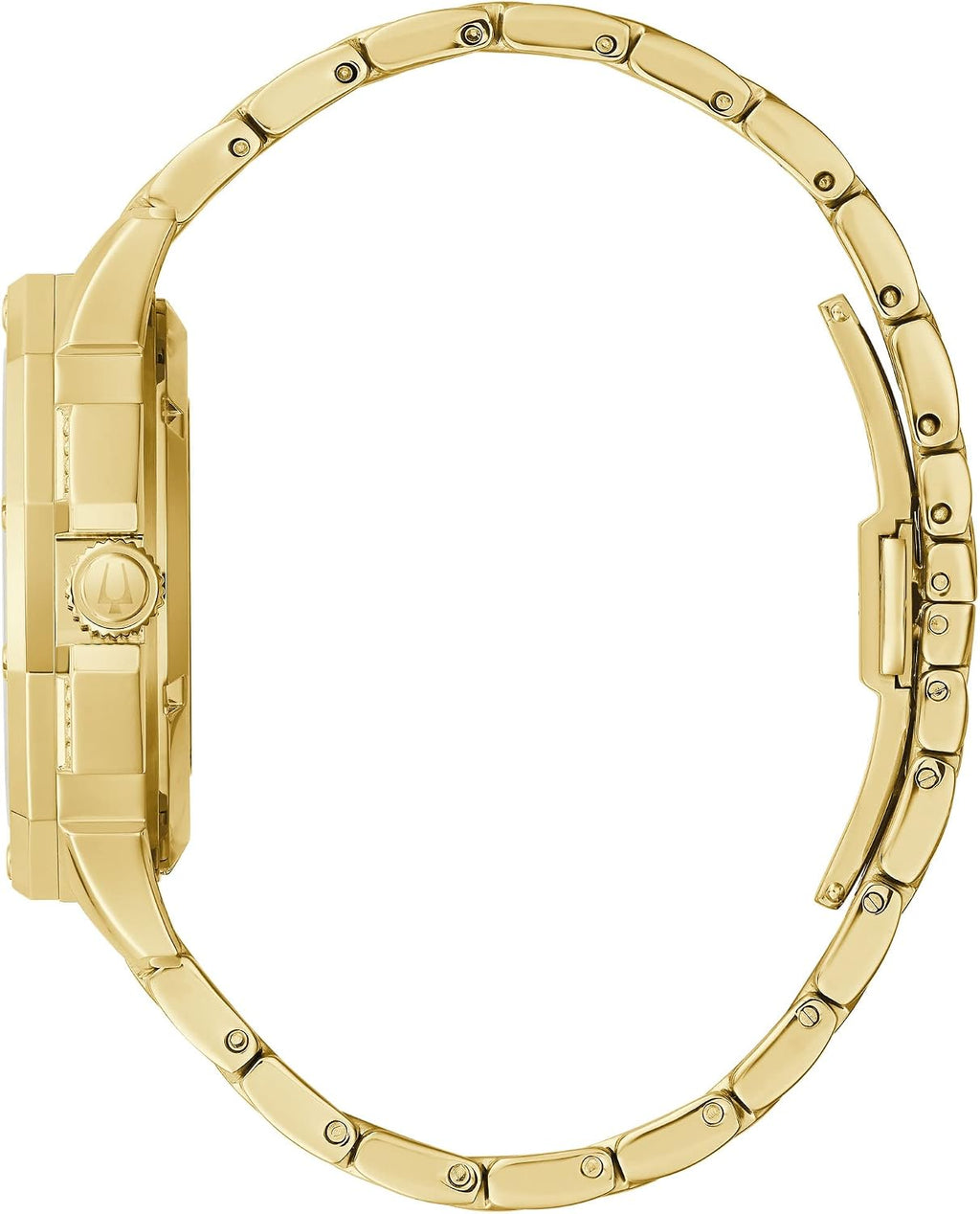 Bulova Octava - Reloj automático de pulsera con acento de cristal y tono dorado | 1.642 in | 98A292