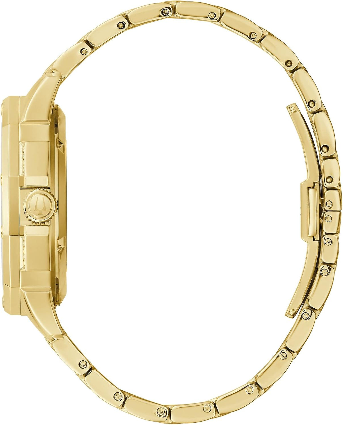 Bulova Octava - Reloj automático de pulsera con acento de cristal y tono dorado | 1.642 in | 98A292