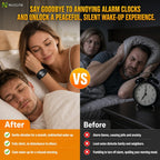 Pulsera de alarma vibratoria para personas que duermen pesadas, pulsera digital para hombre, reloj de pulsera inteligente, relojes de viaje, banda de choque silencioso, banda de despertador