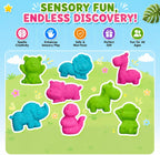 Cubo sensorial sensorial Dino & Ocean con arena de juego