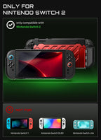 SUPCASE Funda para Nintendo Switch 2 2025, Joy Con Remove Friendly, rojo