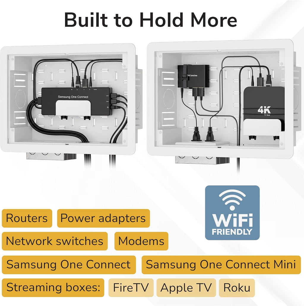 Mount-It PRO - Caja empotrable para medios de TV de 9 pulgadas