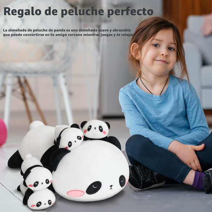 TOYSYM Panda de peluche lindo con almohada de peluche de panda de 4...
