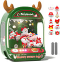Skirfy Máquina de garras navideñas para niños, juguetes navideños para niñas de 6 años en adelante, mini máquina expendedora de juegos de arcade con juguetes de peluche y dispensador de dulces, máquina de juego de garras festivas, para niñas