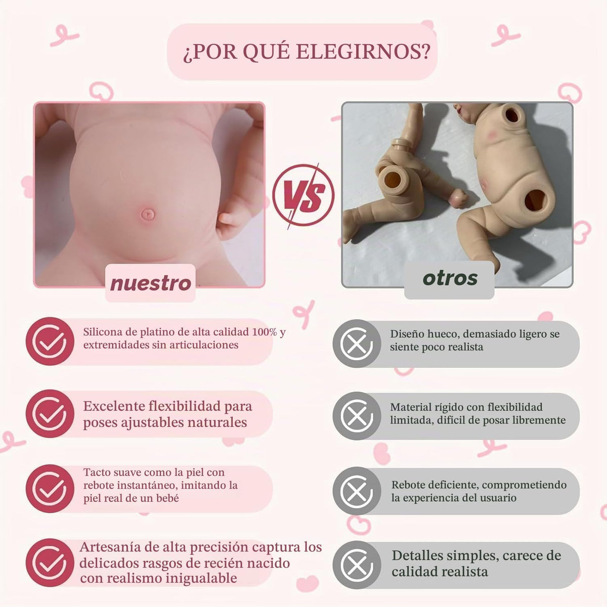 Muñeca de bebé de silicona completa, muñeca de bebé Reborn de