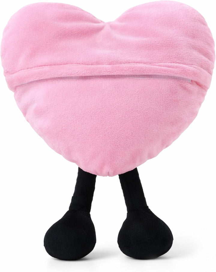 UNIMV Juguete de corazón de peluche calentable y refrigerable, ador...