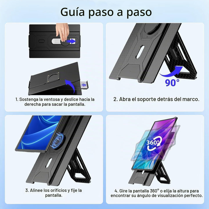 APILDELLA Extensor de monitor portátil de 16.2 pulgadas, pantalla H...
