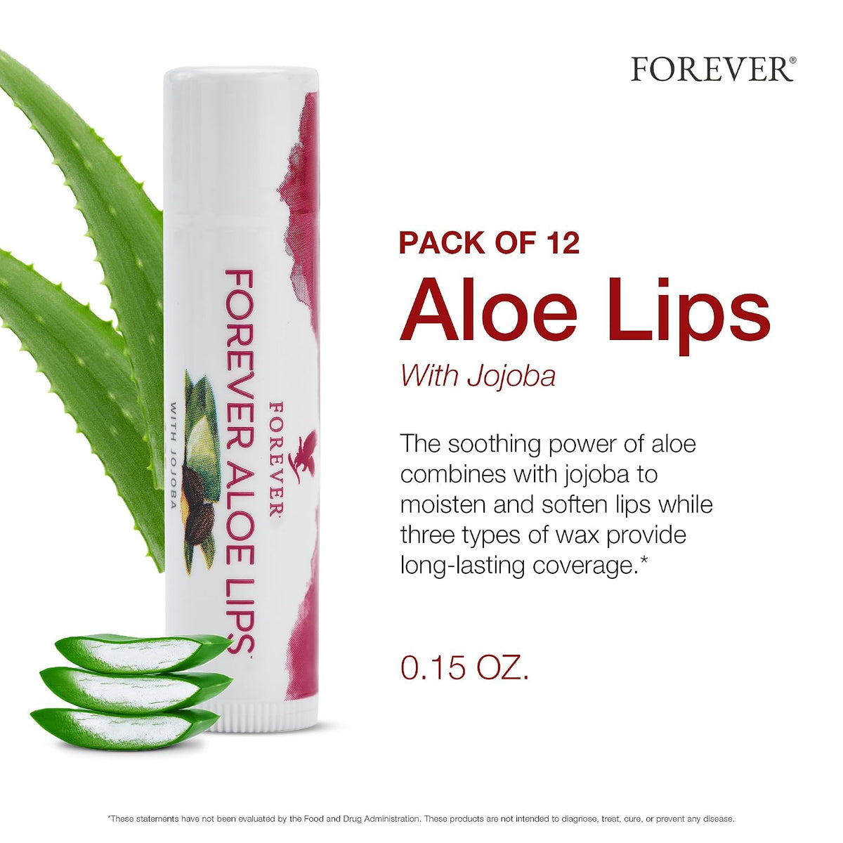 Forever Living - Aloe Lips - Bálsamo labial hidratante con aloe, jo...
