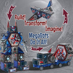 Little Pi Transformer Toys MegaBots - Azulejos magnéticos, robot