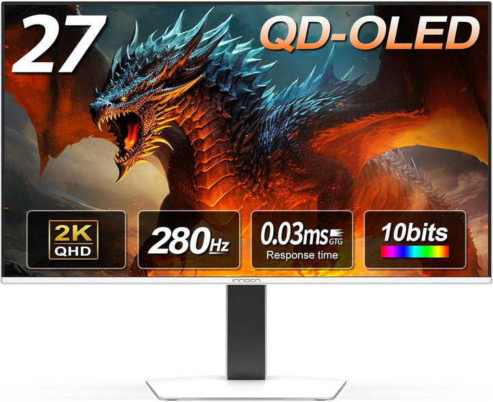 INNOCN 27" QD-OLED 2K QHD 2560 x 1440P 280Hz 240Hz PC Monitor de co...